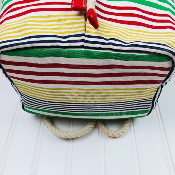 Vintage 90's Tommy Hilfiger Striped Bag - Picture 10 of 12